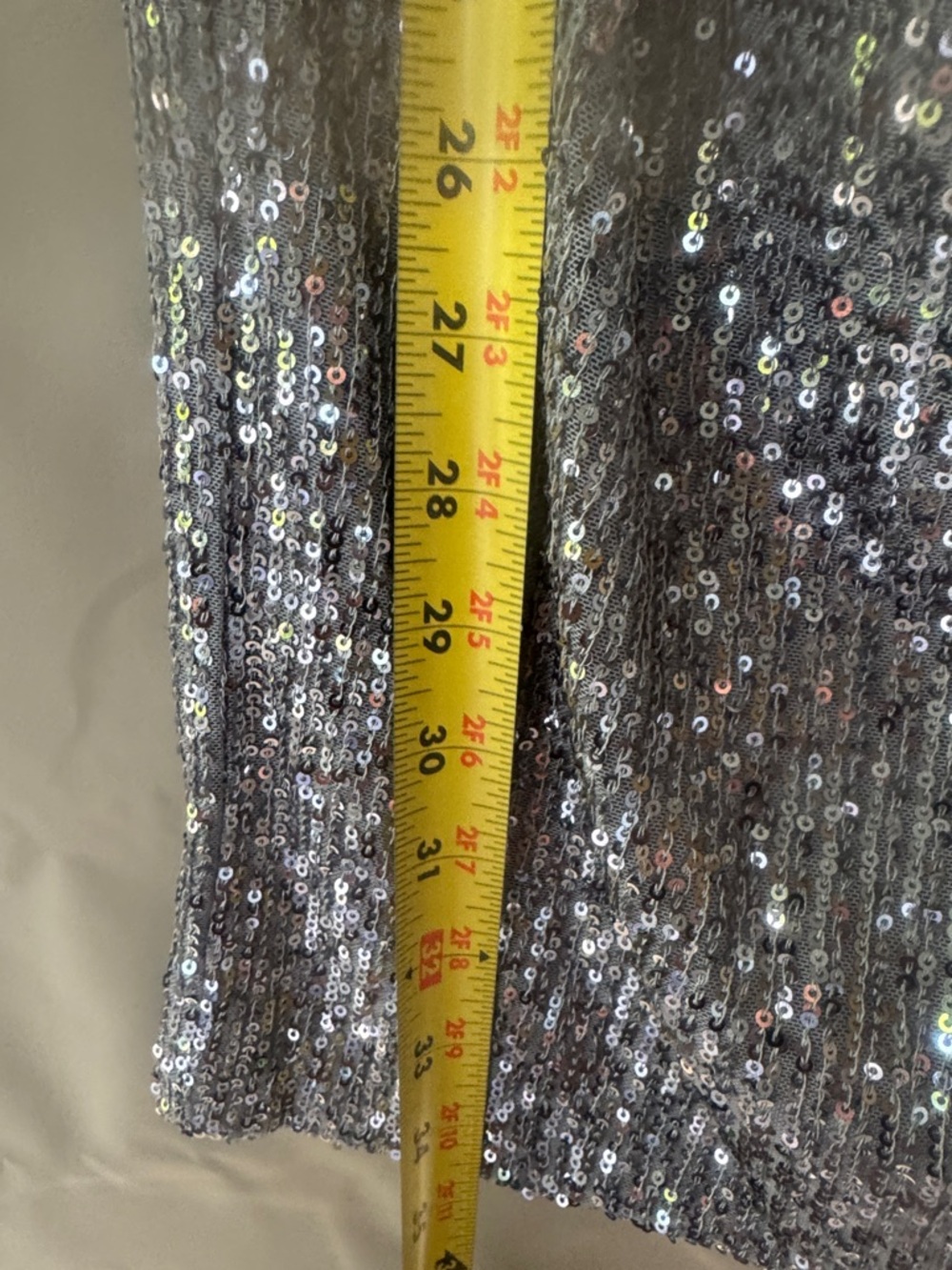 Wildfox Silver Sequined Ruched Midi Skirt - Picture 5 of 5